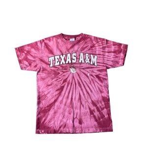 Texas A&M Aggie Maroon Tie-Dye Short Sleeve Tee